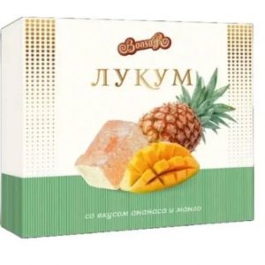 Рахат лукум со вкусом манго и ананаса 250гр — изображение 1