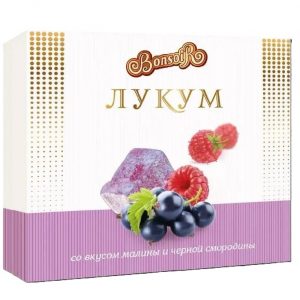 Рахат лукум со вкусом малины и черной смородины 250гр — изображение 1